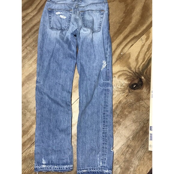 slvrlake jeans Women 25 Blue Denim Cotton Button Distressed @h9 - Picture 1 of 6